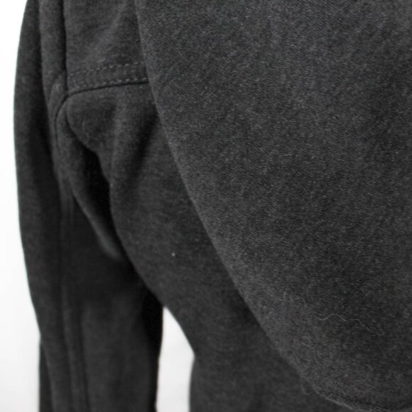 Y2K 2000s Dark Gray Light Weight Double Breasted Peacoat Juniors Medium - Picture 7 of 8